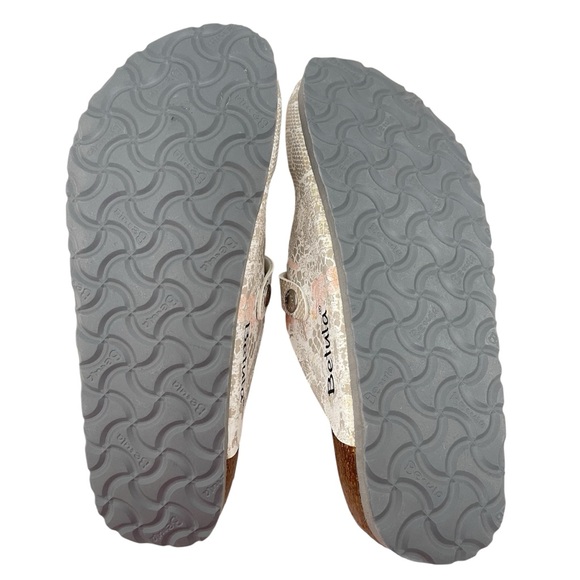 Betula By Birkenstock Floral Pink Brown Boston Clogs Size Ladies 7 Mens 5 - Picture 11 of 11